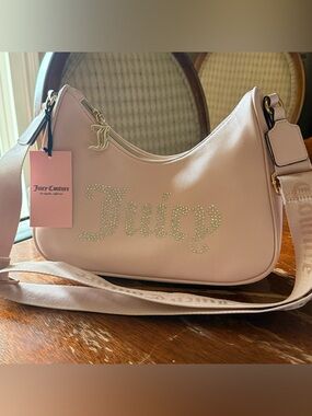 Viral Juicy Couture baby Pink Rhinestone crossbody